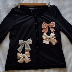 Nissa cute bow cardigan